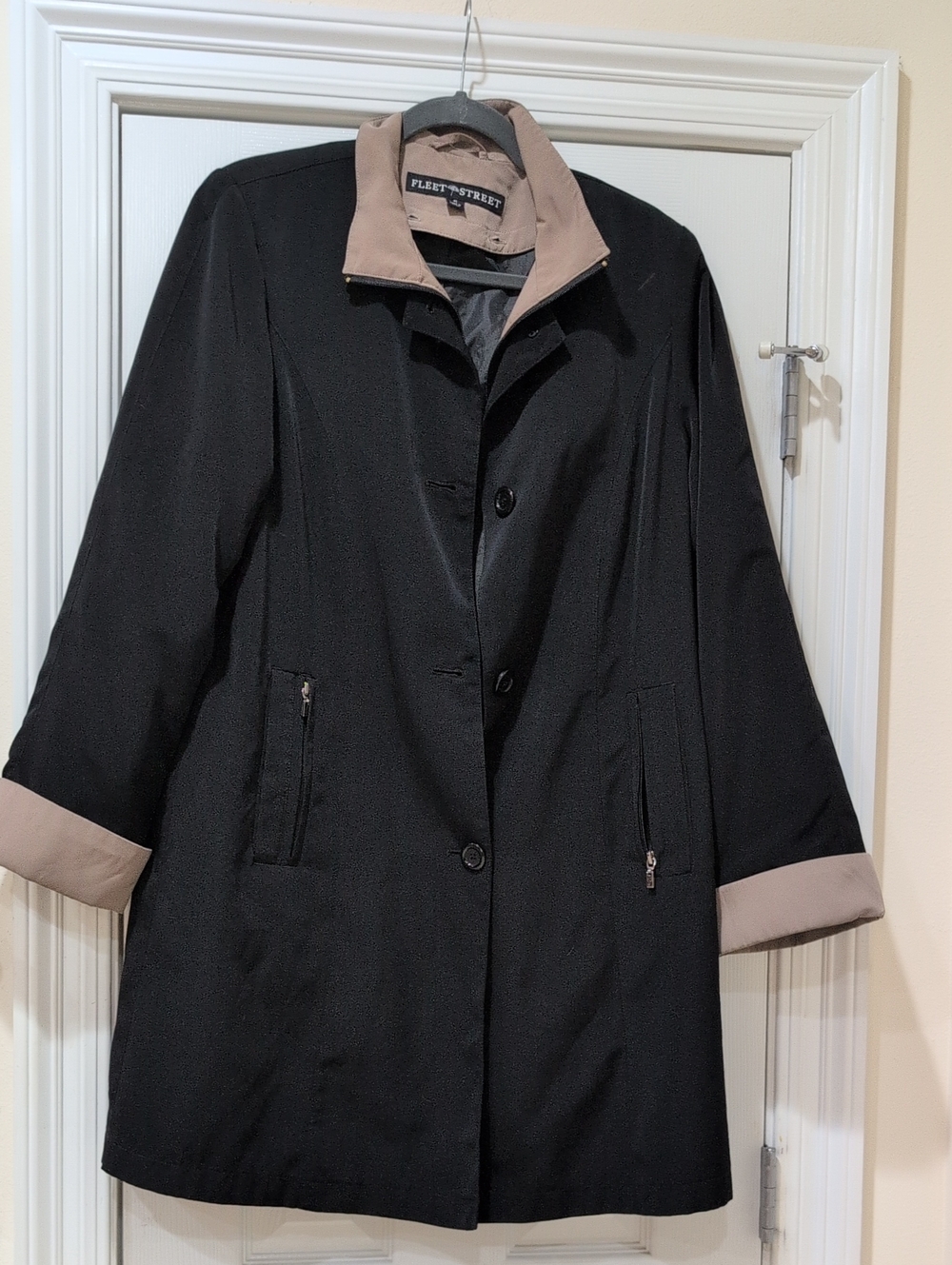Fleet Street Ltd Two- Tone Mud Length All Weather Jacket